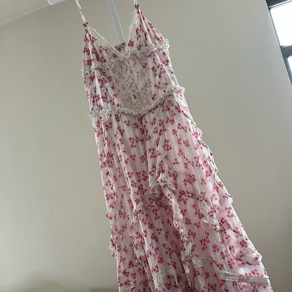 Free People Pink Floral Maxi Dress - Picture 2 of 9